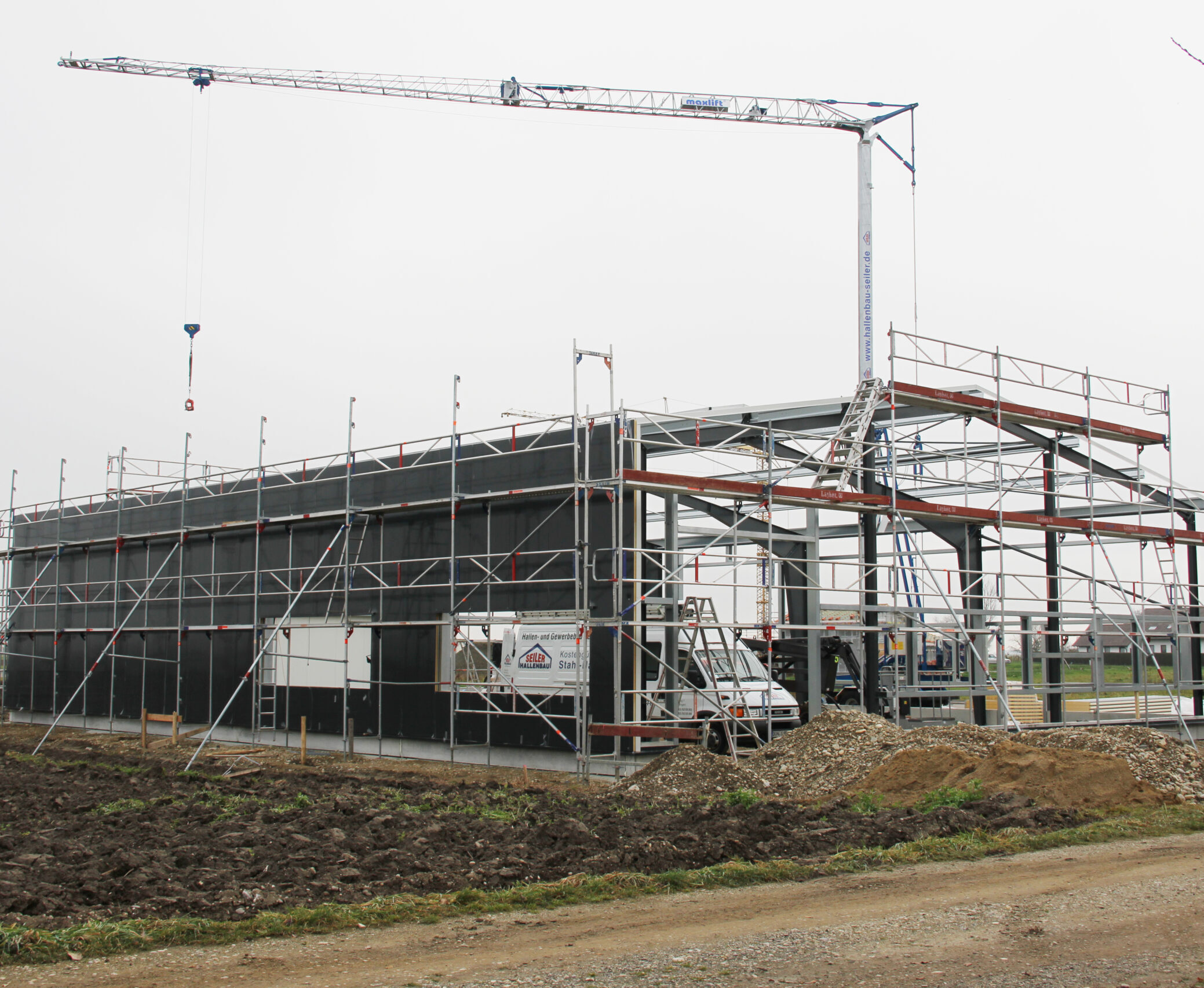 Die gartensilber-Produktionshalle entsteht