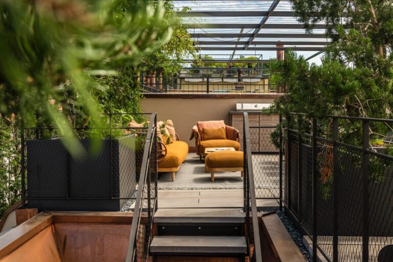 Beispiel von gartensilber-Produkten für Dachterrassen und Gärten
